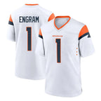 Choea D.Broncos #1 Evan Engram Player White Home Game Stitched Jerseys