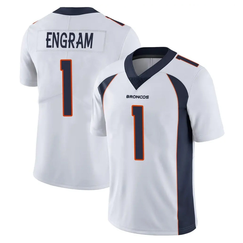 Choea D.Broncos #1 Evan Engram Player White Vapor Untouchable Limited Home Game Stitched Jerseys