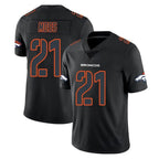 Choea D.Broncos #21 Riley Moss Player Black Impact Limited Game Stitched Jerseys