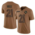 Choea D.Broncos #21 Riley Moss Player Brown Salute To Service Limited Stitched Jerseys