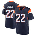 Choea D.Broncos #22 Brandon Jones Player Navy Home Game Stitched Jerseys