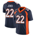 Choea D.Broncos #22 Brandon Jones Player Navy Vapor Untouchable Limited Game Stitched Jerseys