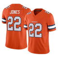 Choea D.Broncos #22 Brandon Jones Player Orange Limited Alternate Vapor F.U.S.E. Throwback Game Stitched Jerseys