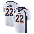 Choea D.Broncos #22 Brandon Jones Player White Vapor Untouchable Limited Home Game Stitched Jerseys