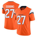 Choea D.Broncos #27 J.K. Dobbins Player Orange Vapor F.U.S.E. Limited Home Game Stitched Jerseys
