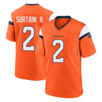 Choea D.Broncos #2 Pat Surtain II Cooper Player Orange Home Game Stitched Jerseys