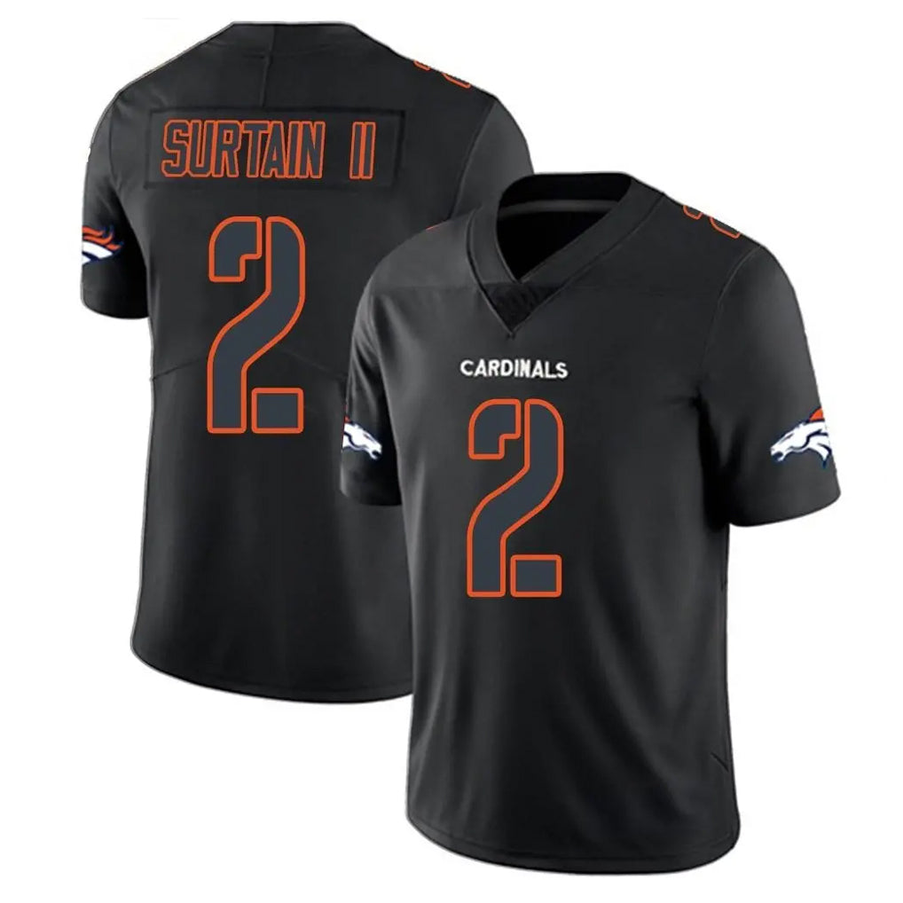 Choea D.Broncos #2 Pat Surtain II Player Black Impact Limited Game Stitched Jerseys