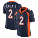 Choea D.Broncos #2 Pat Surtain II Player Navy Vapor Untouchable Limited Game Stitched Jerseys