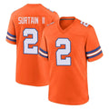 Choea D.Broncos #2 Pat Surtain II Player Orange Alternate Collection Throwback Game Stitched Jerseys