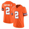 Choea D.Broncos #2 Pat Surtain II Player Orange Limited Alternate Vapor F.U.S.E. Throwback Game Stitched Jerseys