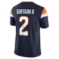 Choea D.Broncos #2 Patrick Surtain II Player Navy Vapor F.U.S.E. Limited  Stitched Jerseys