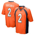Choea D.Broncos #2 Patrick Surtain II Player Orange Home Game Football Stitched Jerseys