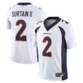 Choea D.Broncos #2 Patrick Surtain II Player White Vapor Untouchable Limited Stitched Jerseys