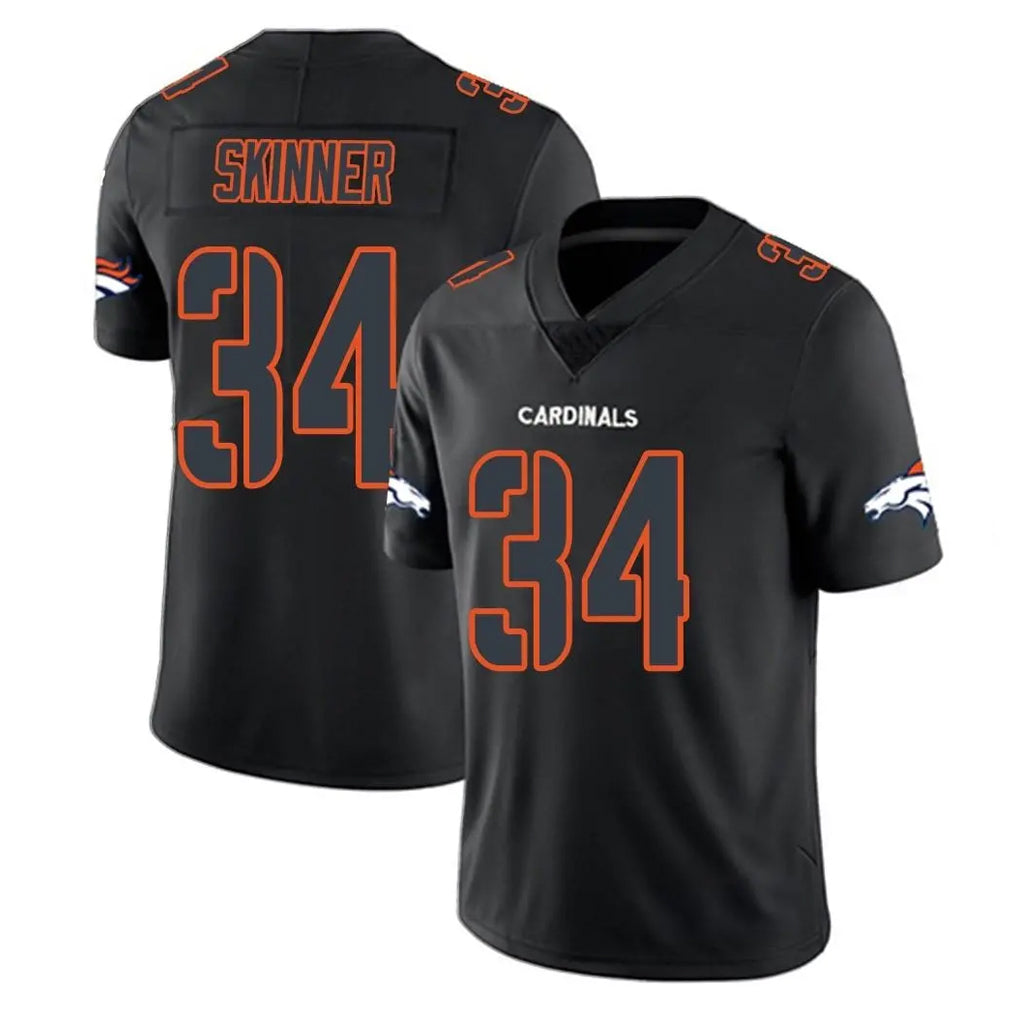 Choea D.Broncos #34 JL Skinner Player Black Impact Limited Game Stitched Jerseys