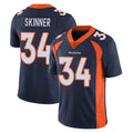 Choea D.Broncos #34 JL Skinner Player Navy Vapor Untouchable Limited Game Stitched Jerseys