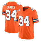 Choea D.Broncos #34 JL Skinner Player Orange Limited Alternate Vapor F.U.S.E. Throwback Game Stitched Jerseys