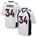 Choea D.Broncos #34 JL Skinner Player White Game Stitched Jerseys