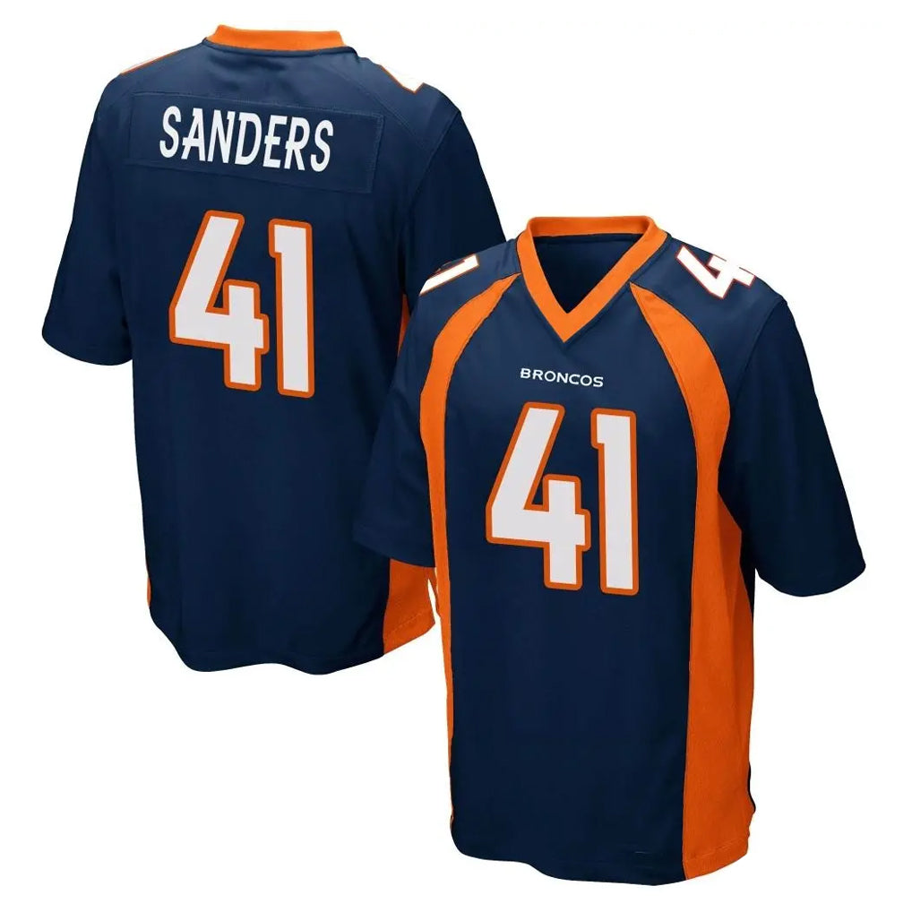Choea D.Broncos #41 Drew Sanders Player Navy Game Stitched Jerseys