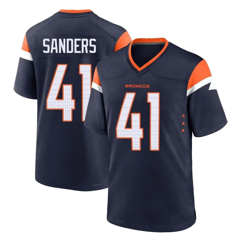 Choea D.Broncos #41 Drew Sanders Player Navy Home Game Stitched Jerseys