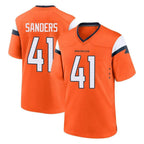 Choea D.Broncos #41 Drew Sanders Player Orange Home Game Stitched Jerseys
