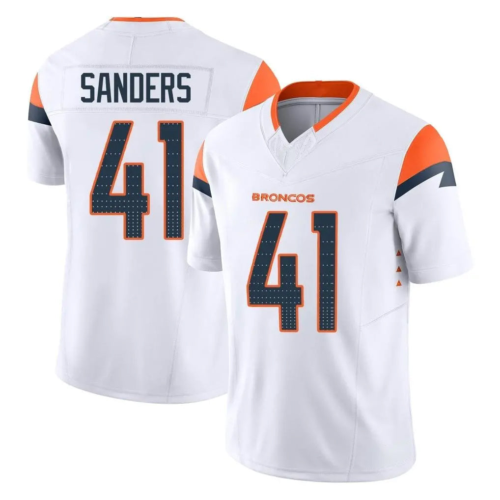 Choea D.Broncos #41 Drew Sanders Player White Limited Vapor F.U.S.E. Home Game Stitched Jerseys