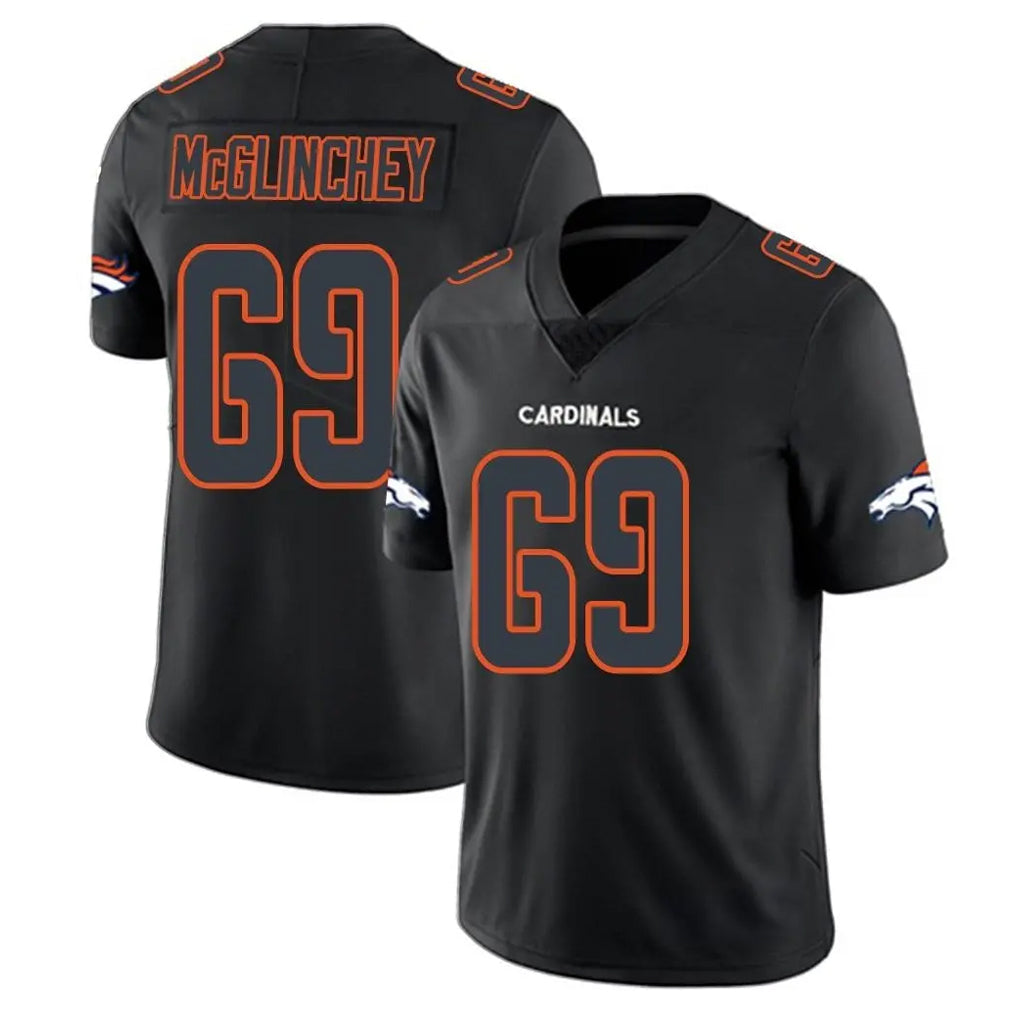 Choea D.Broncos #69 Mike McGlinchey Player Black Impact Limited Game Stitched Jerseys