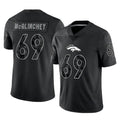 Choea D.Broncos #69 Mike McGlinchey Player Black Reflective Limited Stitched Jerseys