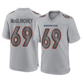 Choea D.Broncos #69 Mike McGlinchey Player Gray Atmosphere Fashion Limited Game Stitched Jerseys