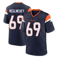 Choea D.Broncos #69 Mike McGlinchey Player Navy Home Game Stitched Jerseys