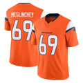 Choea D.Broncos #69 Mike McGlinchey Player Orange Vapor F.U.S.E. Limited Home Game Stitched Jerseys