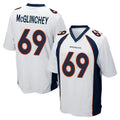 Choea D.Broncos #69 Mike McGlinchey Player White Game Stitched Jerseys