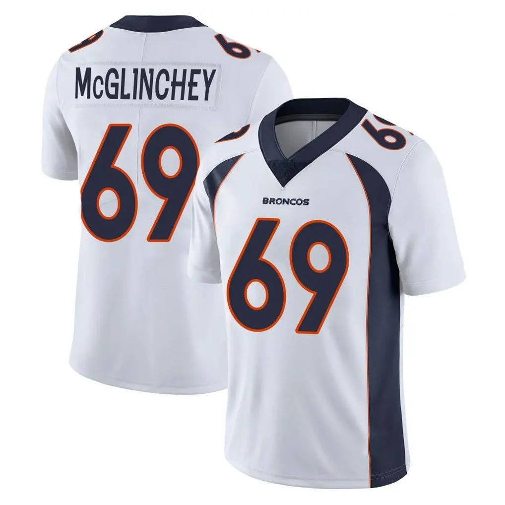 Choea D.Broncos #69 Mike McGlinchey Player White Vapor Untouchable Limited Home Game Stitched Jerseys