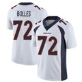 Choea D.Broncos #72 Garett Bolles Player White Vapor Untouchable Limited Home Game Stitched Jerseys
