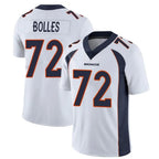 Choea D.Broncos #72 Garett Bolles Player White Vapor Untouchable Limited Home Game Stitched Jerseys