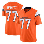 Choea D.Broncos #77 Quinn Meinerz Player Orange Vapor F.U.S.E. Limited Home Game Stitched Jerseys