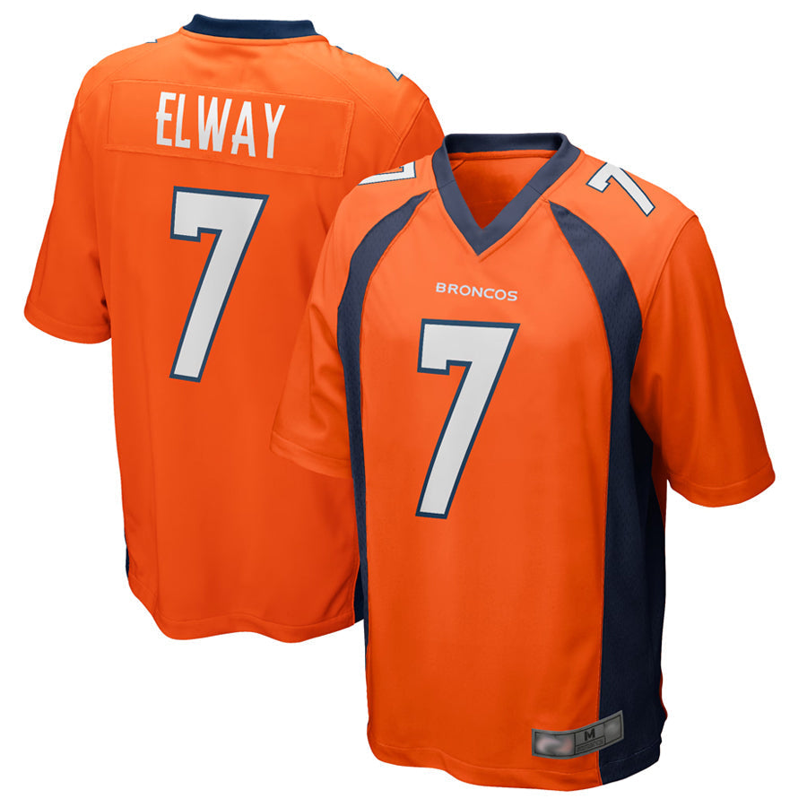 Choea D.Broncos #7 John Elway Player Orange Game Stitched Jerseys