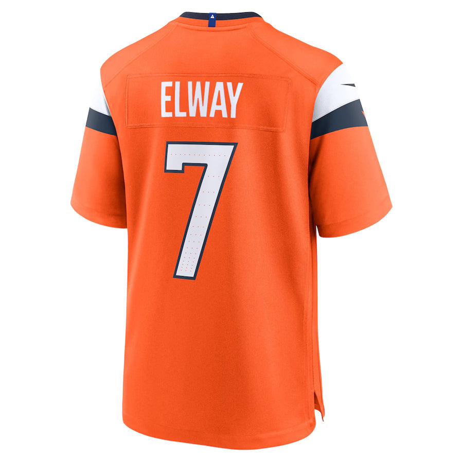 Choea D.Broncos #7 John Elway Player Orange Home Game Stitched Jerseys