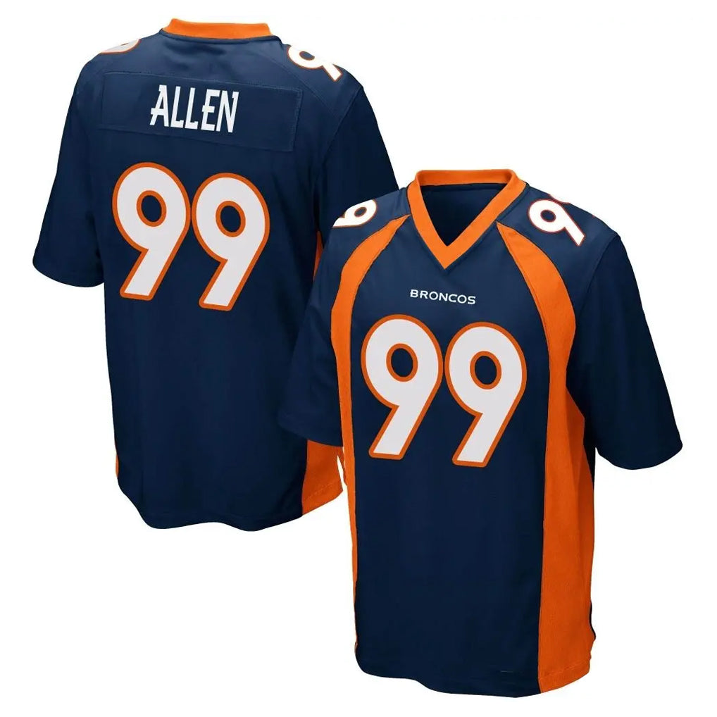 Choea D.Broncos #99 Zach Allen Player Navy Game Stitched Jerseys