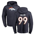 Choea D.Broncos #99 Zach Allen Player Navy Pullover Hoodie Limited Stitched Jerseys