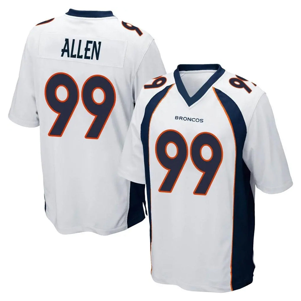 Choea D.Broncos #99 Zach Allen Player White Game Stitched Jerseys
