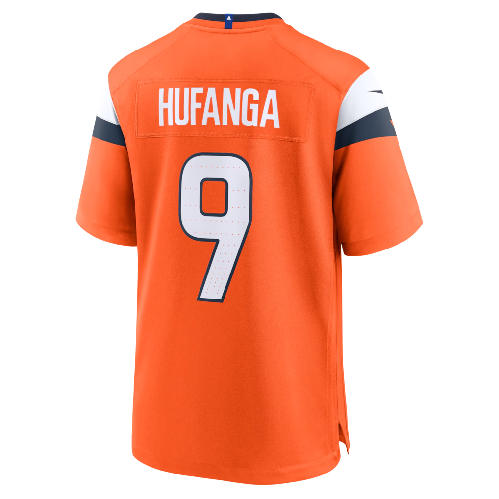 Choea D.Broncos #9 Talanoa Hufanga Orange Team Game Stitched Jerseys