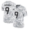 Choea D.Broncos #9 Talanoa Hufanga Player Arctic Camo Salute To Service Limited Stitched Jerseys