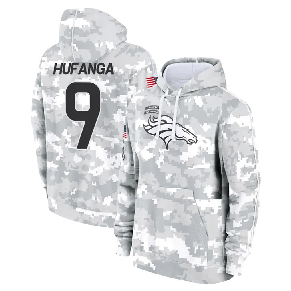 Choea D.Broncos #9 Talanoa Hufanga Player Arctic Camo Salute to Service Hoodies Limited Game Stitched Jerseys