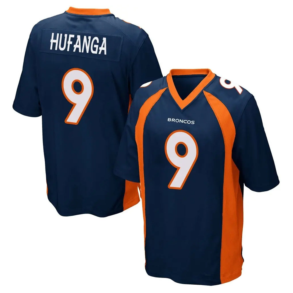 Choea D.Broncos #9 Talanoa Hufanga Player Navy Game Stitched Jerseys