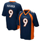 Choea D.Broncos #9 Talanoa Hufanga Player Navy Game Stitched Jerseys