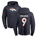 Choea D.Broncos #9 Talanoa Hufanga Player Navy Pullover Hoodie Limited Stitched Jerseys