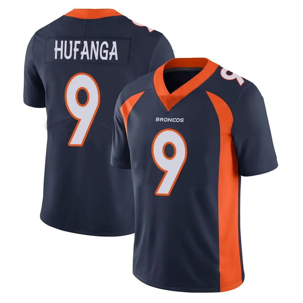 Choea D.Broncos #9 Talanoa Hufanga Player Navy Vapor Untouchable Limited Game Stitched Jerseys