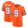 Choea D.Broncos #9 Talanoa Hufanga Player Orange Alternate Collection Throwback Game Stitched Jerseys
