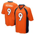 Choea D.Broncos #9 Talanoa Hufanga Player Orange Color Home Game Stitched Jerseys