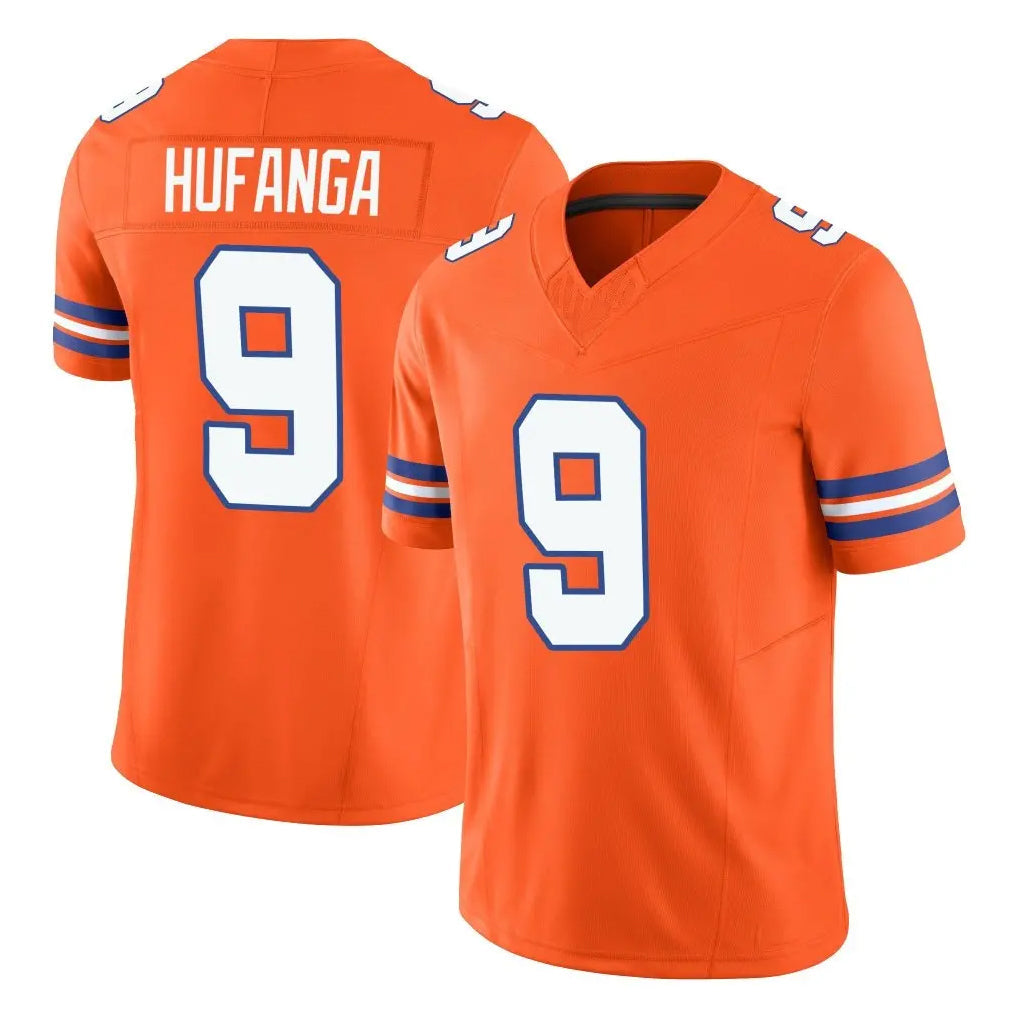 Choea D.Broncos #9 Talanoa Hufanga Player Orange Limited Alternate Vapor F.U.S.E. Throwback Game Stitched Jerseys